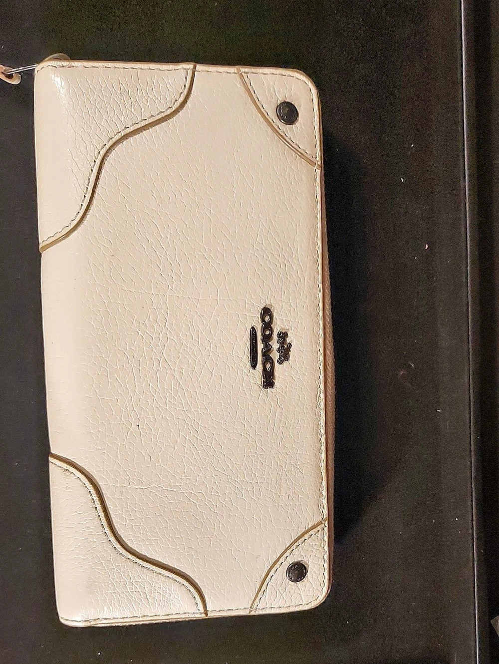 Coach Soft Wallet Cream NWT